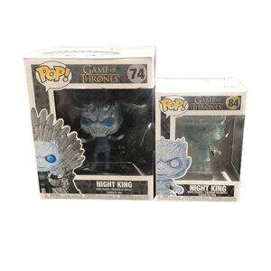 Funko POP! Game of Thrones - Night King Sitting on Throne #74 & Night‎ King #84